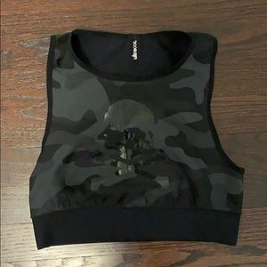 Ultracor x SoulCycle camo bra top